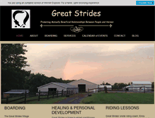 Tablet Screenshot of greatstrides.org